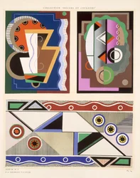 Abstrakta mönster, ur «Decorations and Colours», utgiven 1930